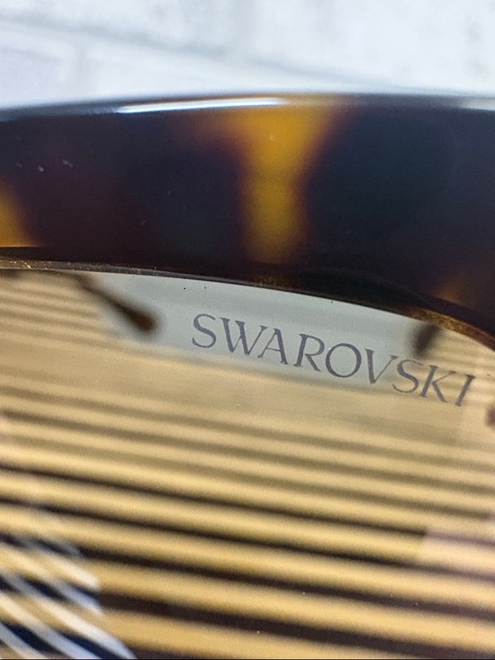 Swarovski SK6001 Oversized Sunglasses Havana Tortoiseshell with Polorized Lenses main image 6